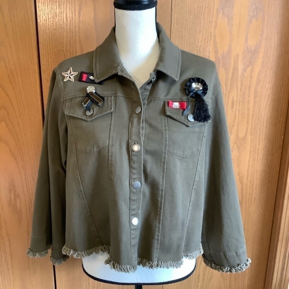 Anthropologie Guest Editor Military Jacket Sz-S - Picture 1 of 5